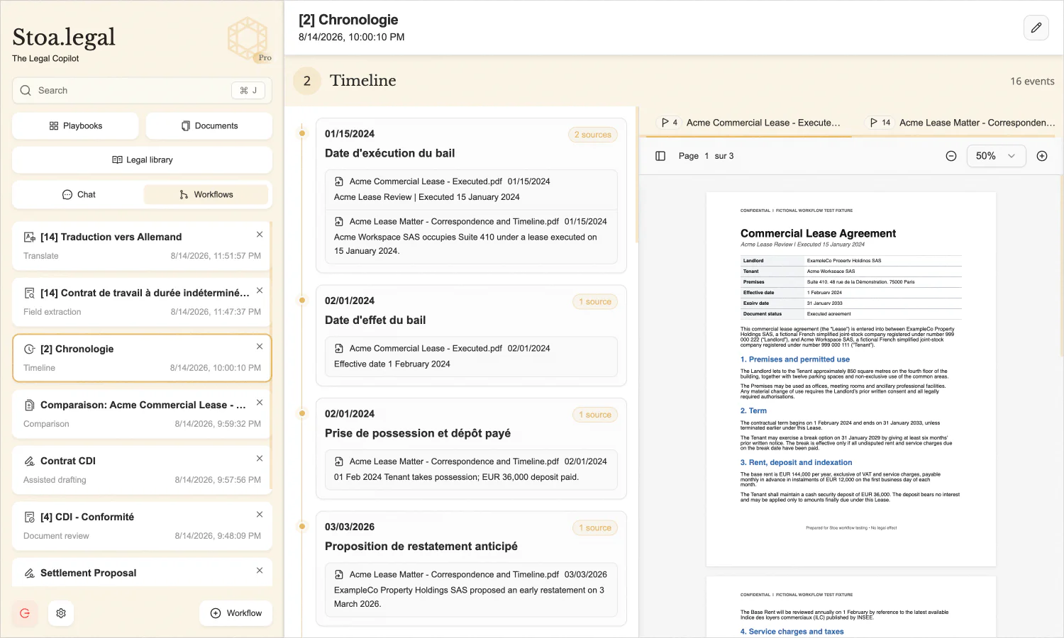Chronologie